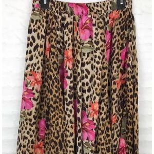 Her Style Skirt Cheetah Long Boho Festival Large